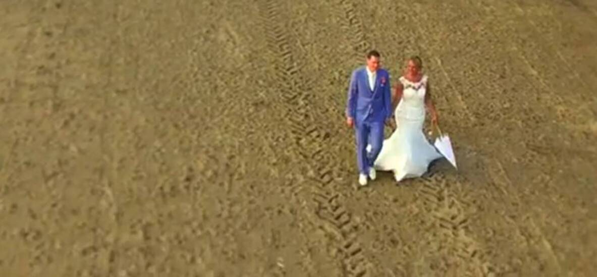 Gebruik een drone voor de trouwfilm!